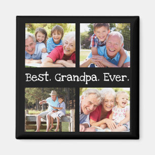 Aimant Meilleur grand-père Ever 4 photo Collage de photos