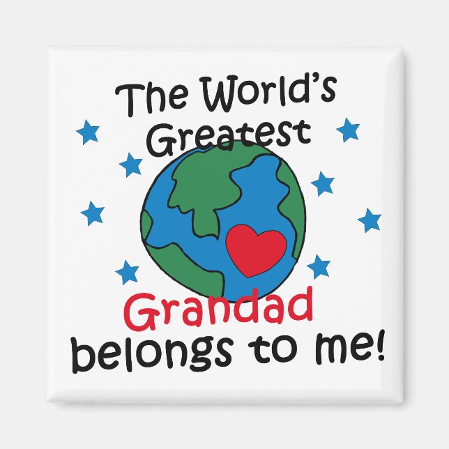 Aimant Meilleur Grand-Père m'appartient (Devant)