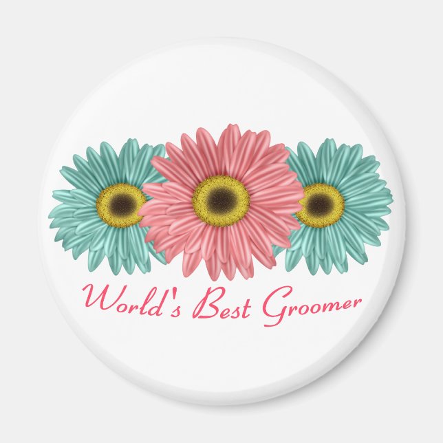 Aimant Meilleur Groomer du monde (Devant)