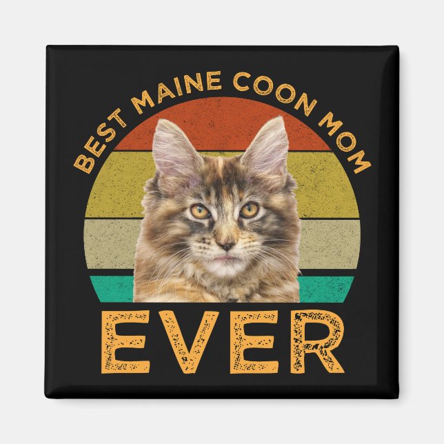 Aimant Meilleur Maine Coon Maman (Devant)