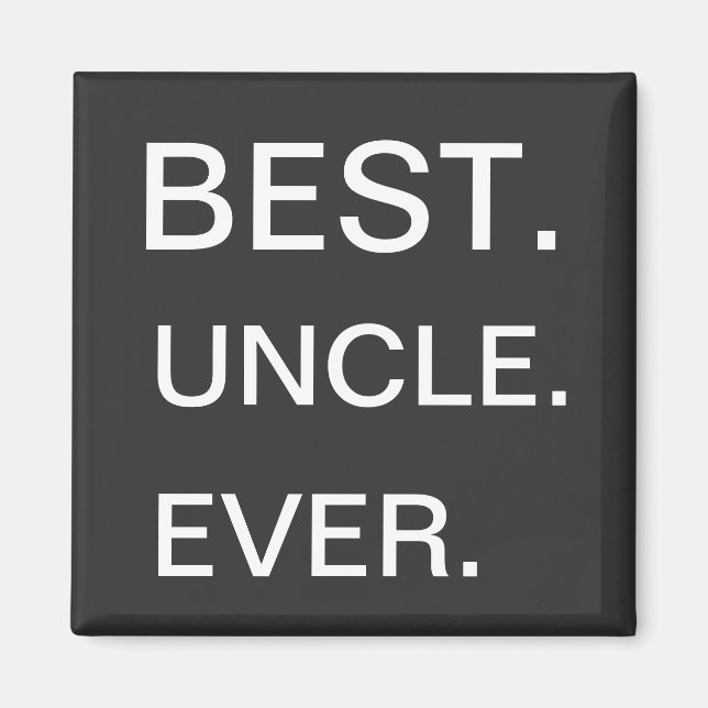 Aimant Meilleur oncle jamais (Devant)