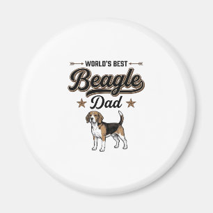 Aimant Meilleur Papa Beagle du Monde Chien Vintage