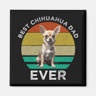 Aimant Meilleur papa Chihuahua jamais