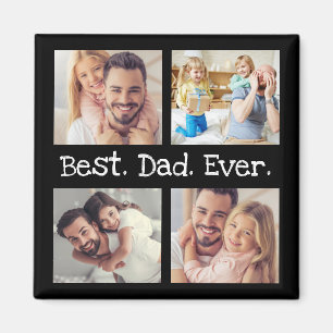 Aimant Meilleur papa Ever 4 photo Collage de photos Garde