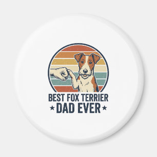 Aimant Meilleur papa Fox Terrier de tous les temps Chemis