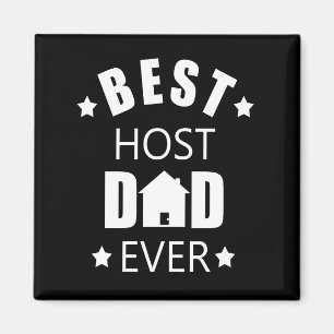 Aimant Meilleur papa hôte jamais heureux fête des pères i