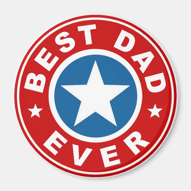 Aimant Meilleur papa jamais (Devant)
