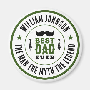 Aimant Meilleur papa jamais Vintage Western Pays Fête des