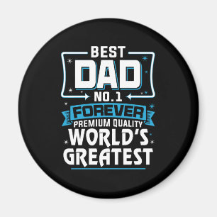 Aimant Meilleur Père Papa meilleur du monde No.1