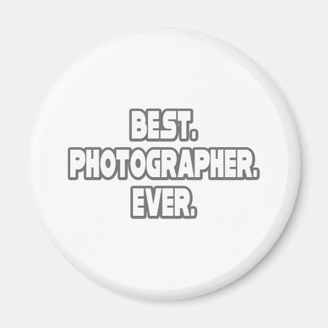 Aimant Meilleur photographe jamais (Devant)