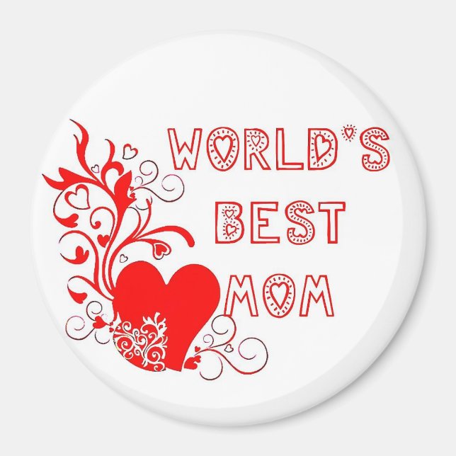 Aimant Meilleure maman du monde (Devant)