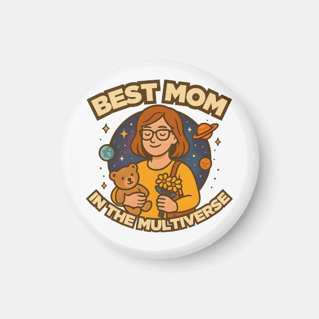 Aimant Meilleure maman du multivers (Devant)