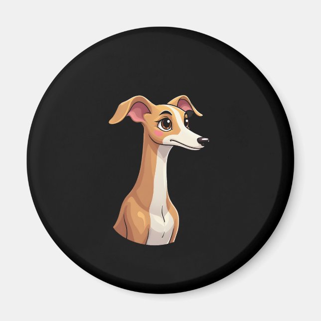 Aimant Meilleure vie avec Arabian Greyhound Long Sleeve T (Devant)