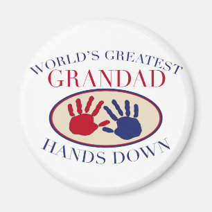 Aimant Meilleures mains de grand-père