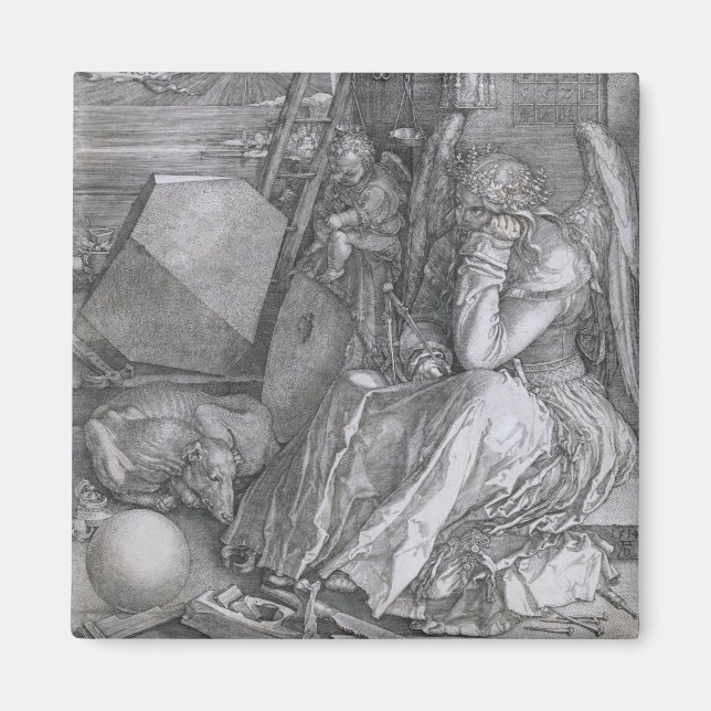 Aimant Melancholia, Albrecht Durer (Devant)