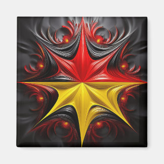 Aimant Mélange de Mandelbrot Fractal avec le drapeau alle