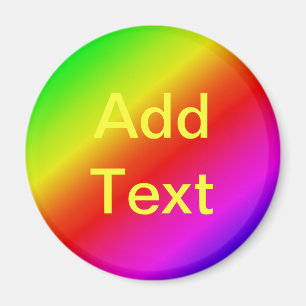 Aimant Mélange diagonal dégradé arc-en-ciel coloré