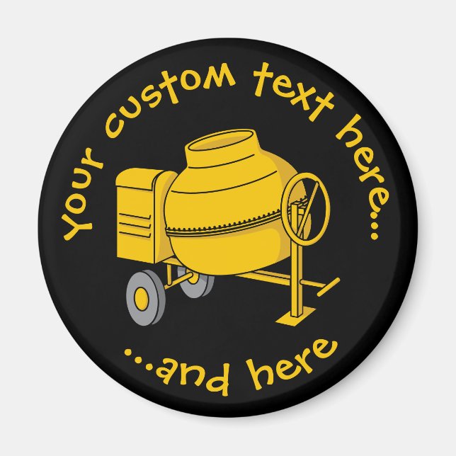 Aimant Mélangeur de béton (Devant)