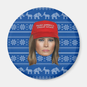 Aimant Melania Trump MAGA Noël