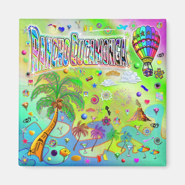 Aimant Mélodie Intemporelle de Rancho Cucamonga (Devant)