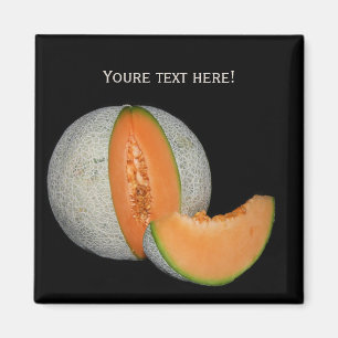 Aimant Melon de Cantaloupe coupé