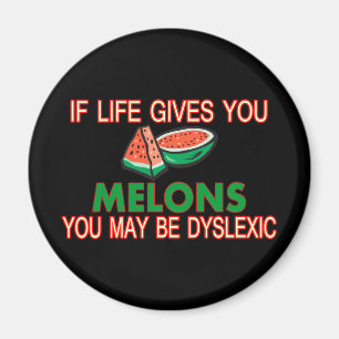 Aimant Melons dyslexiques
