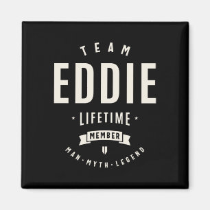 Aimant Membre à vie de l'équipe Eddie Nom drôle Eddie Sti