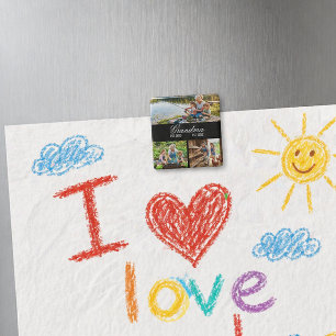 Aimant Mémé Année de Création Élégant Écriture Blanche 3-