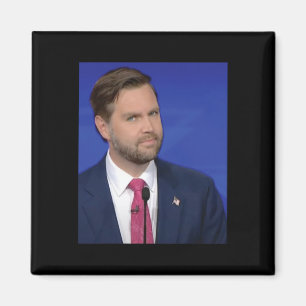 Aimant Mème drôle de J.d Vance Vice-président Dete Face 