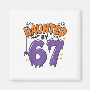 Aimant Mème hanté 67 Six Sept 6-7 Blague drôle d'Internet