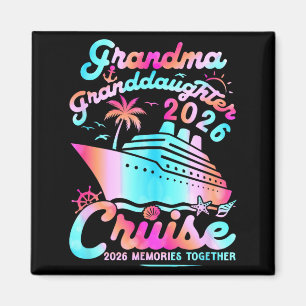 Aimant Mémé Petite-fille Croisière 2026 Souvenirs Mères