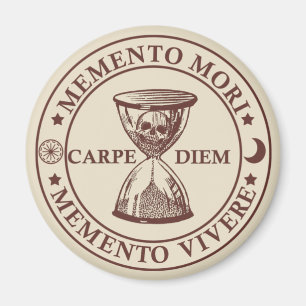 Aimant memento mori vivere
