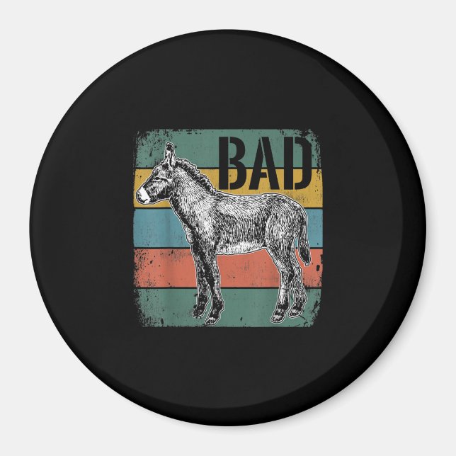 Aimant Mèmes de Bad Donkey | Cute Donkey Lover (Devant)