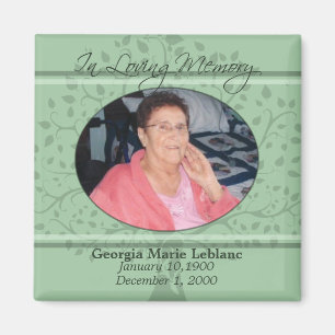 Aimant Mémoire / Carte personnalisée du souvenir