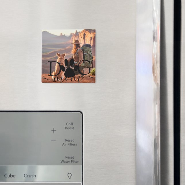 Aimant Mémoire de photo de maman de chien (In situ (réfrigérateur))