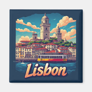 Aimant 🧲 Mémoire de vacances à Lisbonne au Portugal