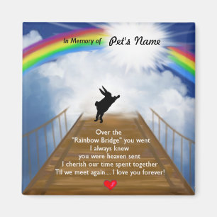 Aimant Mémorial du Pont Arc en Ciel pour les lapins