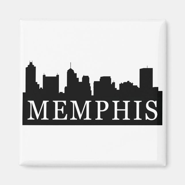 Aimant Memphis Skyline (Devant)