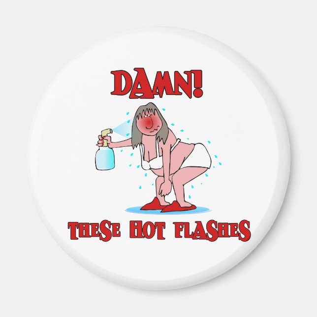 Aimant Ménopause amusante (Devant)