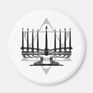 Aimant Menorah et étoile