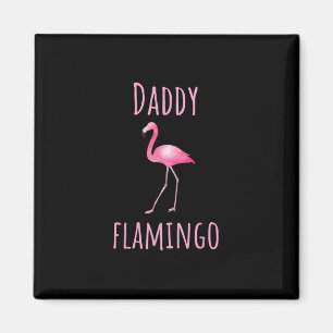 Aimant Mens Flamant rose Cadeau Papa Flamant rose Été Ois
