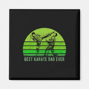 Aimant Mens Vintage Rétro Meilleur Karaté Papa Jamais Dad