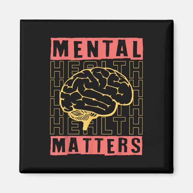 Aimant Mental Health Awareness Depression Suicide Prevent (Devant)