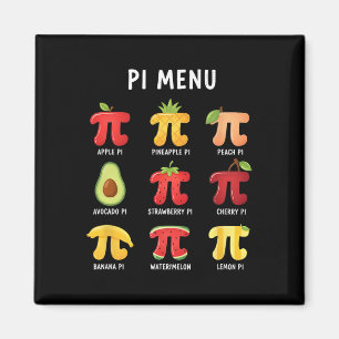 Aimant Menu Pi 3,14 Symbole du nombre Pi Prof de maths dr