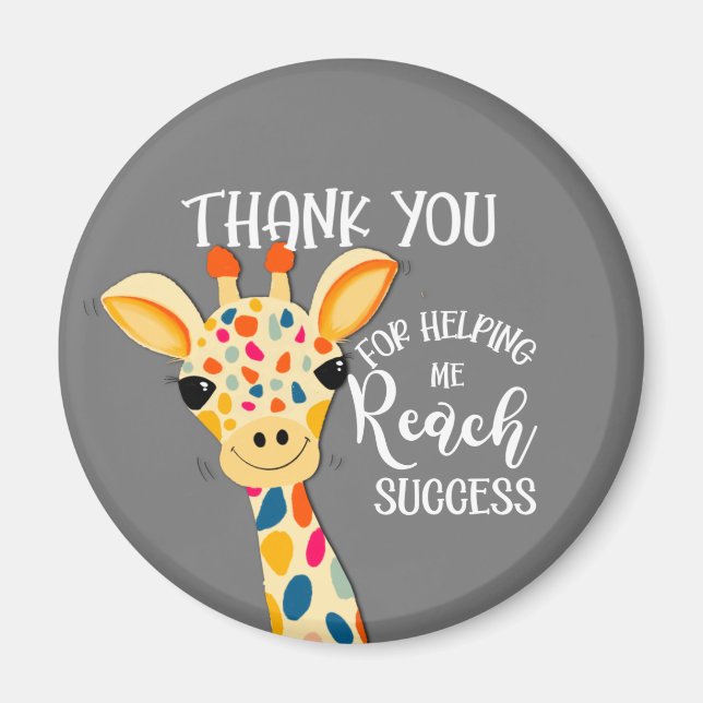 Aimant merci de m'avoir aidé à atteindre le succès girafe (Devant)