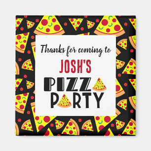Aimant Merci pour les enfants à venir Pizza fête d'annive