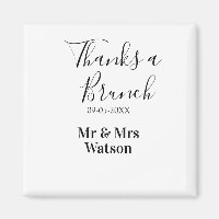 Merci un brunch post mariage nom date simple