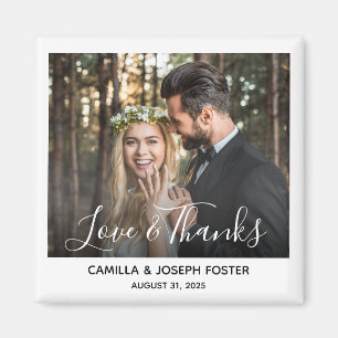 Aimant Merci Whimsical Photo Wedding Favor