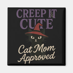 Aimant Mère Chat Horreur Chat Noir Épouvantable Halloween