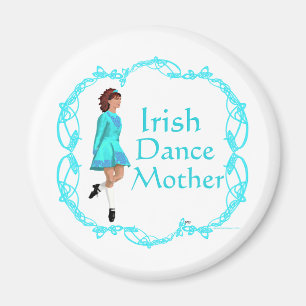 Aimant Mère de danse step Irlandaise - Turquoise